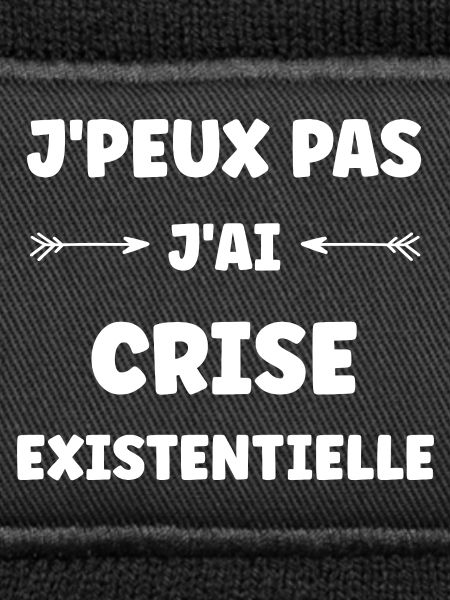 Existential crisis, black humour