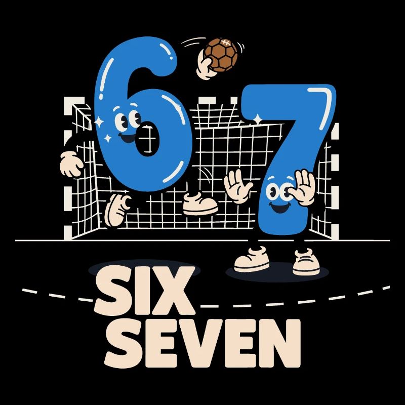 67 Six Seven meme Handball - Lustiges Geschenk