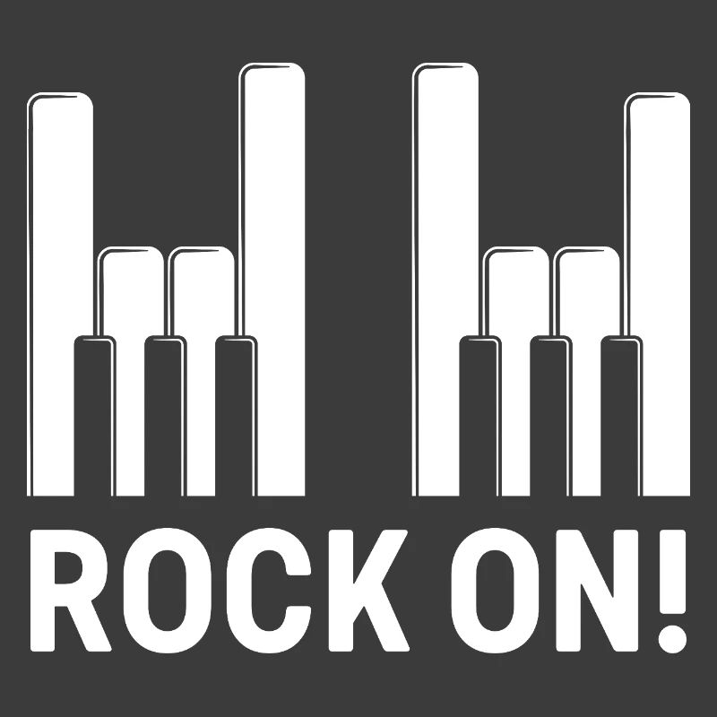 Rock On Piano Keys