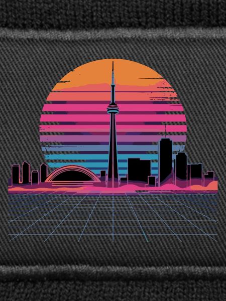 Neon Skyline Retro Sunset