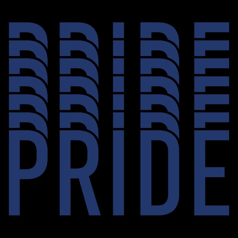 Blue Pride Geometrisches Muster