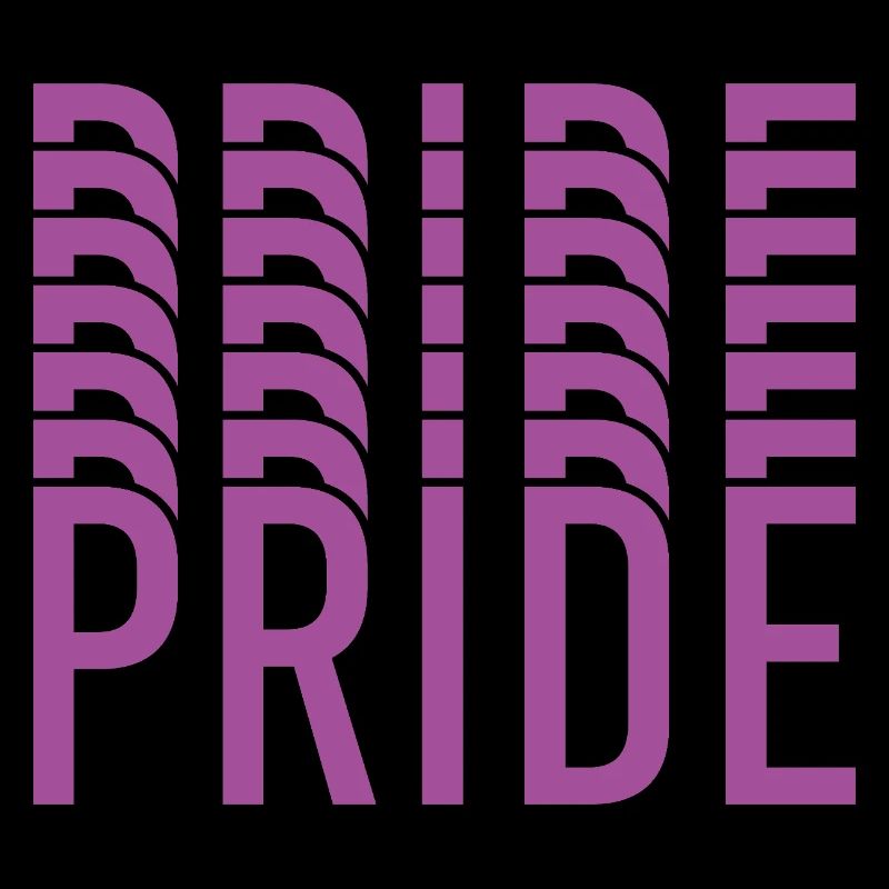 Purple Pride Typography Mosaic