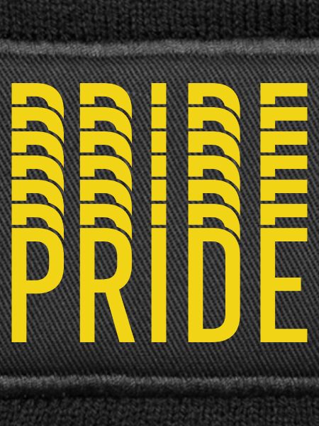 Pride Yellow Text Muster