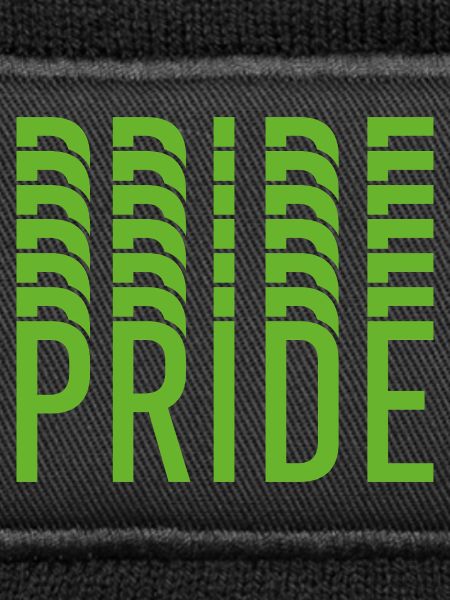 Lime Green Pride Textdesign