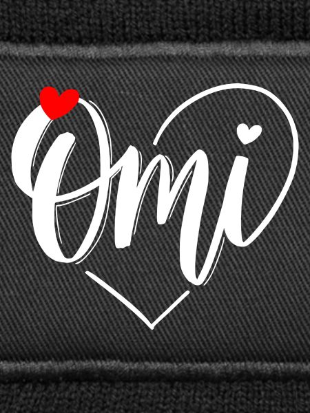 Omi Herzmonogramm mit Herz