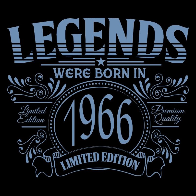 60th Birthday Legends 1966 Vintage Premium Quali