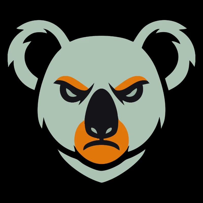 Wütender Koala Blick