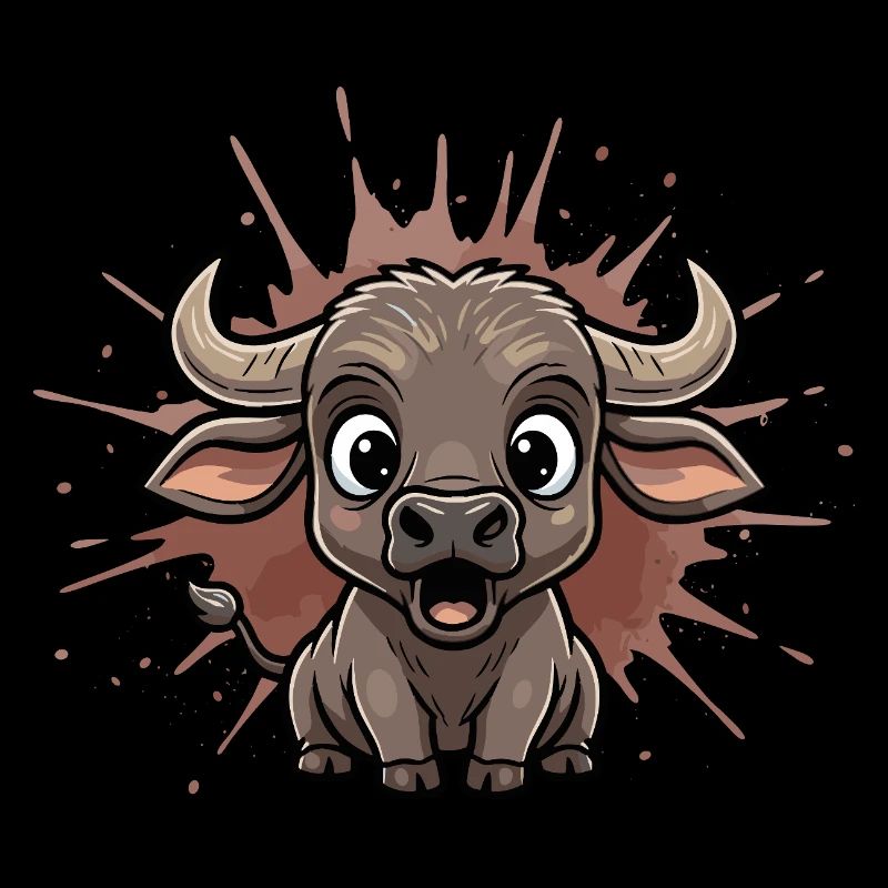 Kuhjunge Cartoon Bull