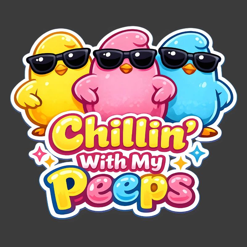 Chillin with my Peeps Happy Easter Easter Chick