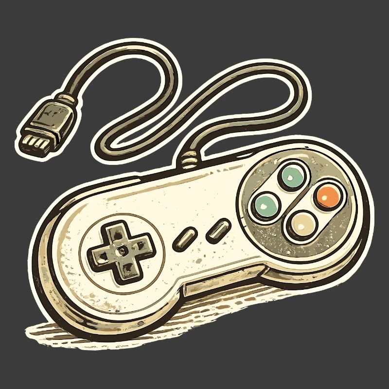 Retro Spielcontroller Grafik