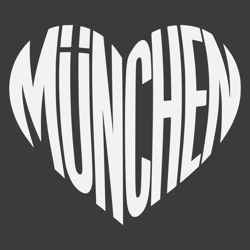 Munich Heart Silhouette - Design Color Variable