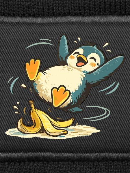 Pinguin Springende Banane