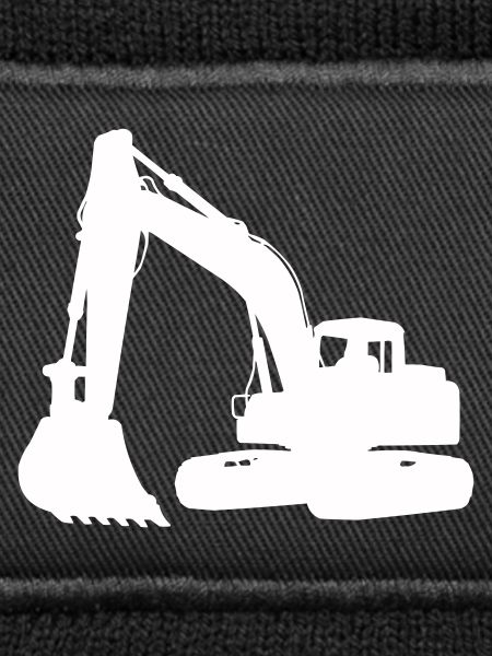 Bagger Silhouette für Baudesign