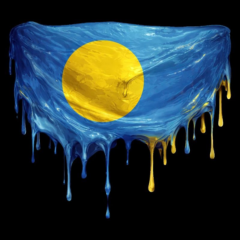 Drapeau Dégoulinant de Palaos