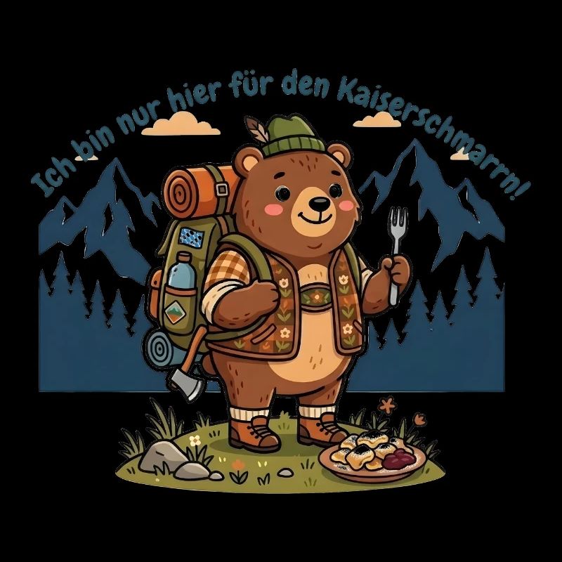 Kaiserschmarrn Wanderbär - Lustiges Wandershirt