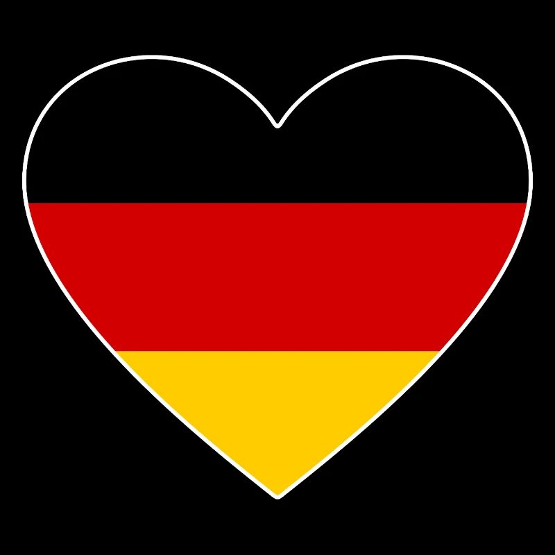 Drapeau du cœur Allemagne