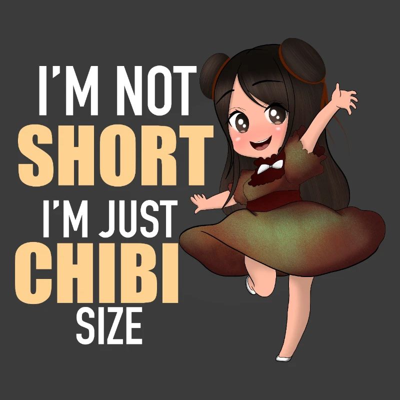 Ich bin nicht klein, ich bin Chibi-Größe, lustiges Anime-Süßes Geschenk