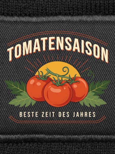 Tomatensaison Logo Beste Zeit