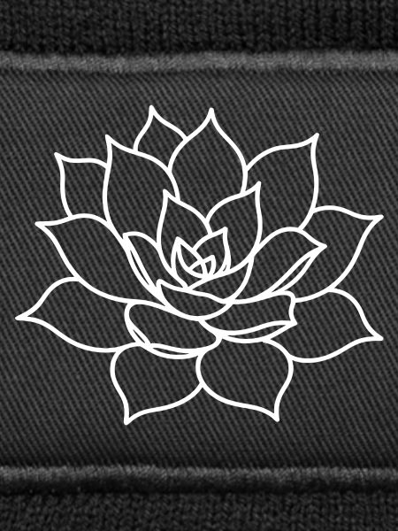 Succulent Rosette Line Art