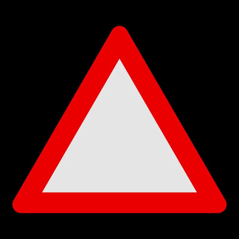 Blank Warning Triangle
