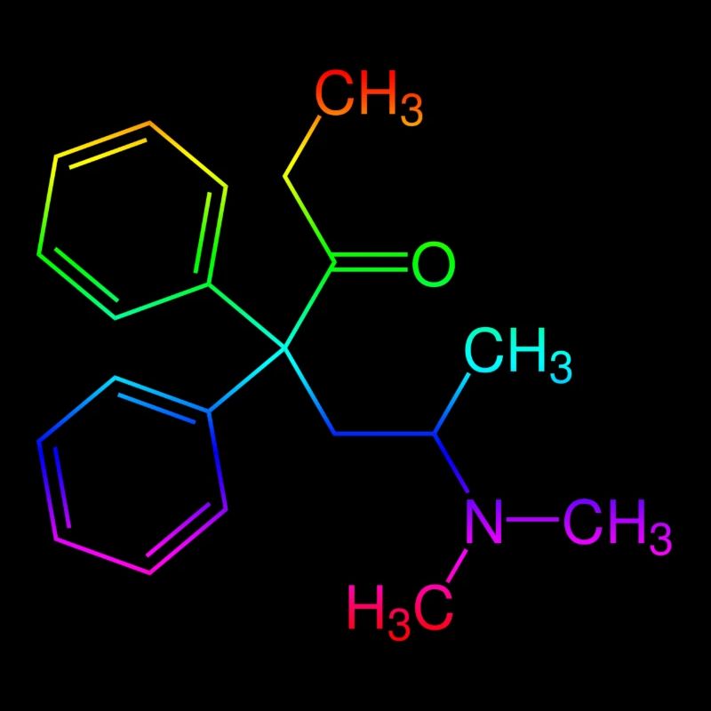 Methadone structural formula