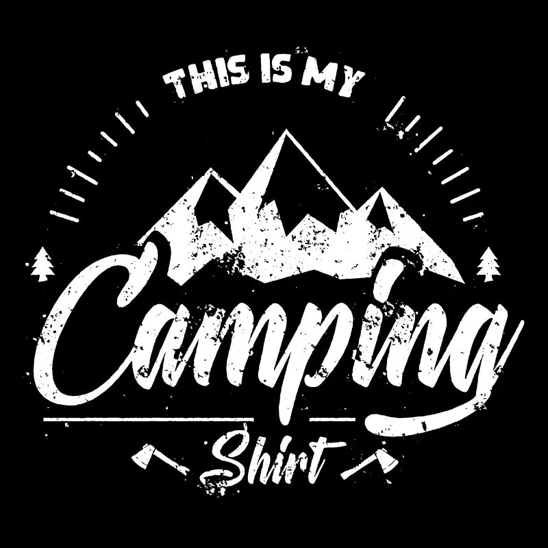 C'est ma chemise de camping - vintage - camping