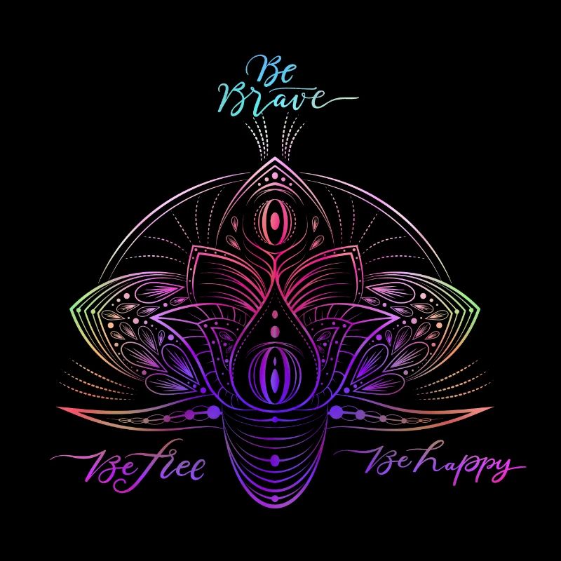 Buntes Sparkle Mandala Muster