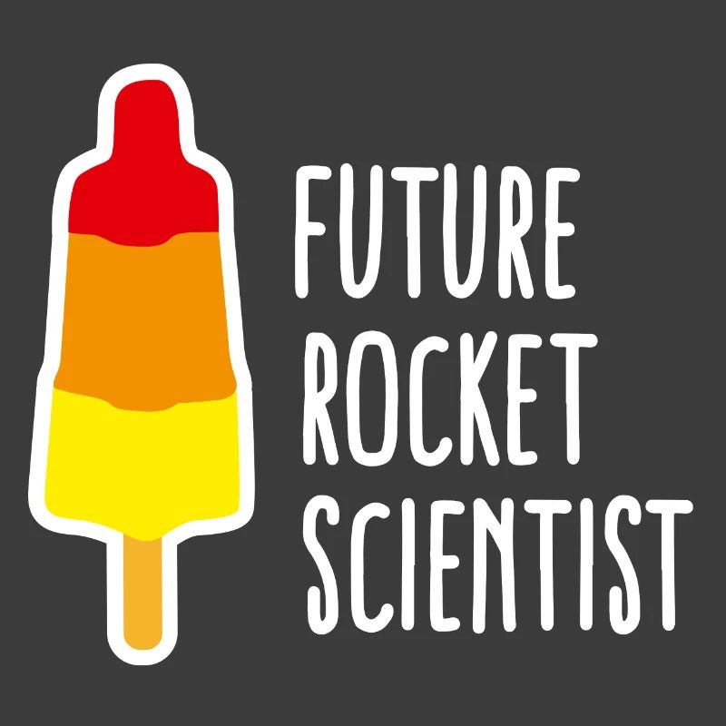 Future rocket scientist Eis Abschluss Rakete