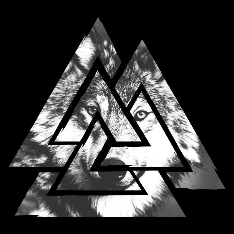Valknut, symbole d’Odin - Avec Wolf