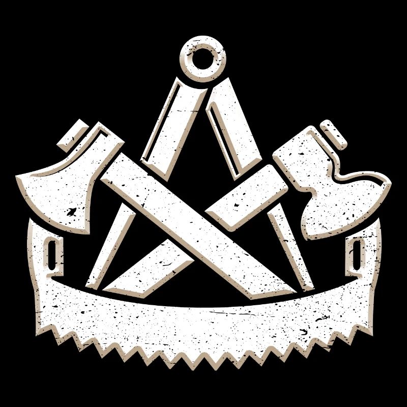Cool charpentier guilde symbole 3D look grunge