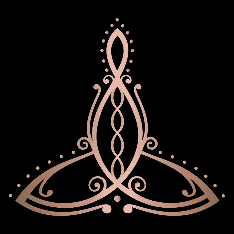 Celtic Motherhood Symbol Mutter mit vier Kindern