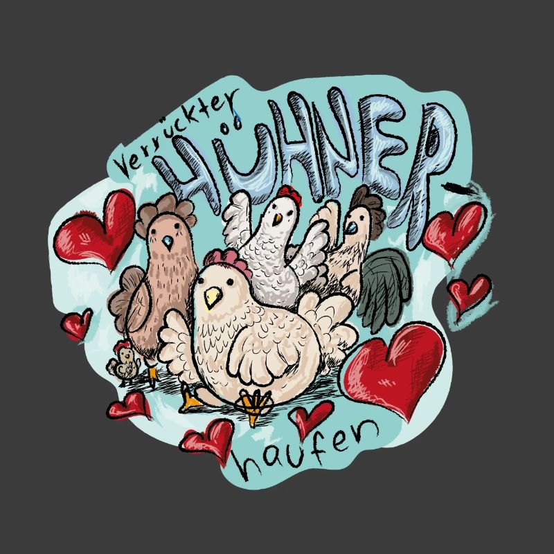 Verrückter Hühnerhaufen