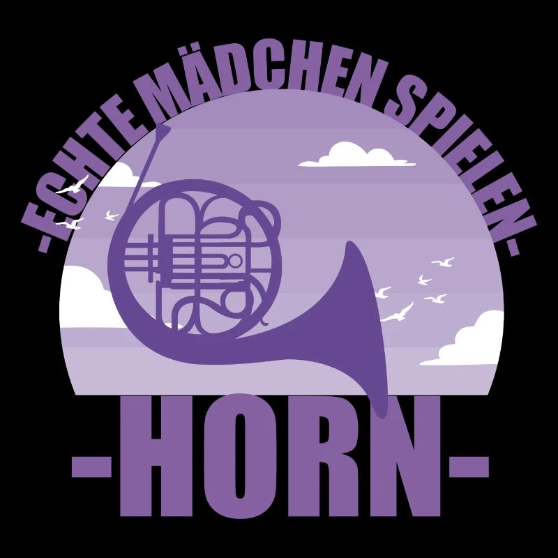 Horn Musikerin Instrument Mädchen Geschenk