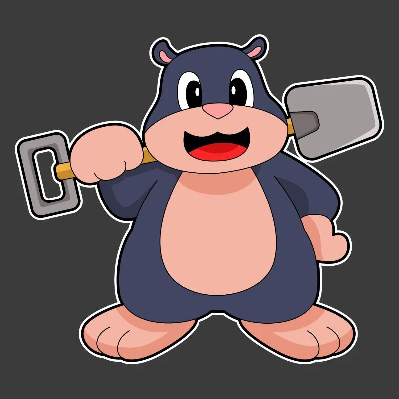 Mole Miner Shovel Mining