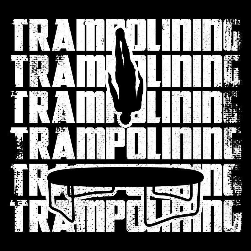 Lustiger Trampolinspringer