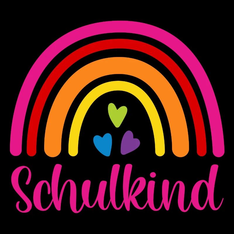 Schulkind Regenbogen Schulanfang Einschulung 2026