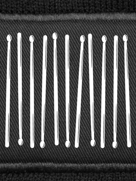 Drumsticks Vertikales Muster
