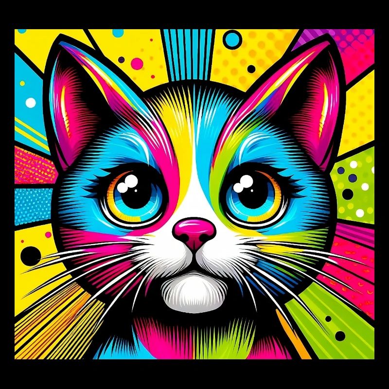 Cat Pop Art