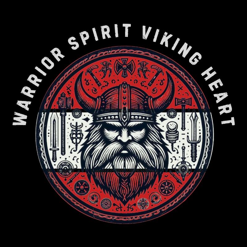 Viking Heart Warrior Emblem