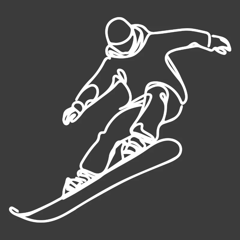 Snowboarder Drawing