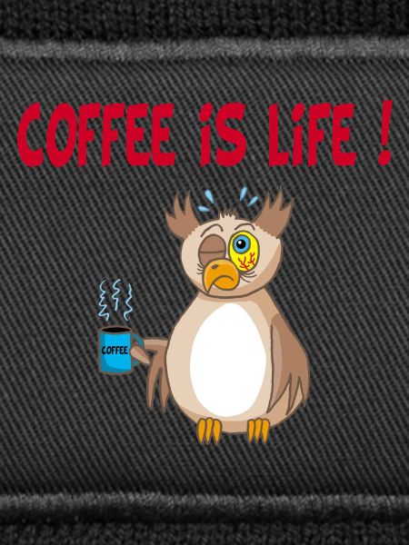 Eule und Kaffee (Englisch)