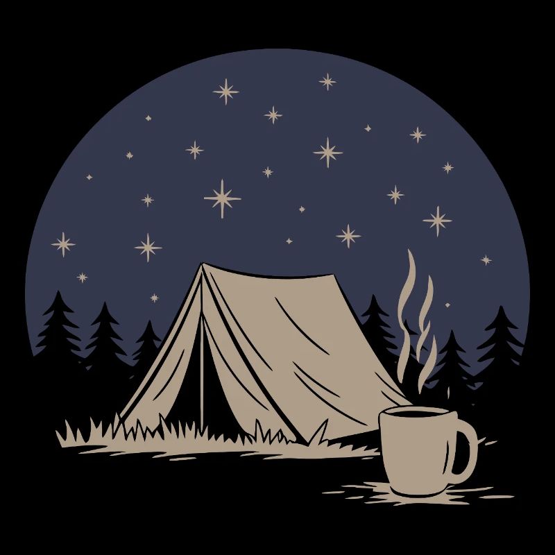 Camping und Kaffee