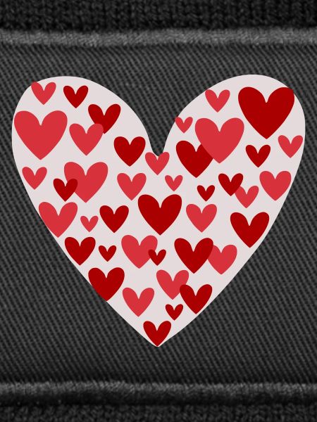 Many hearts pattern