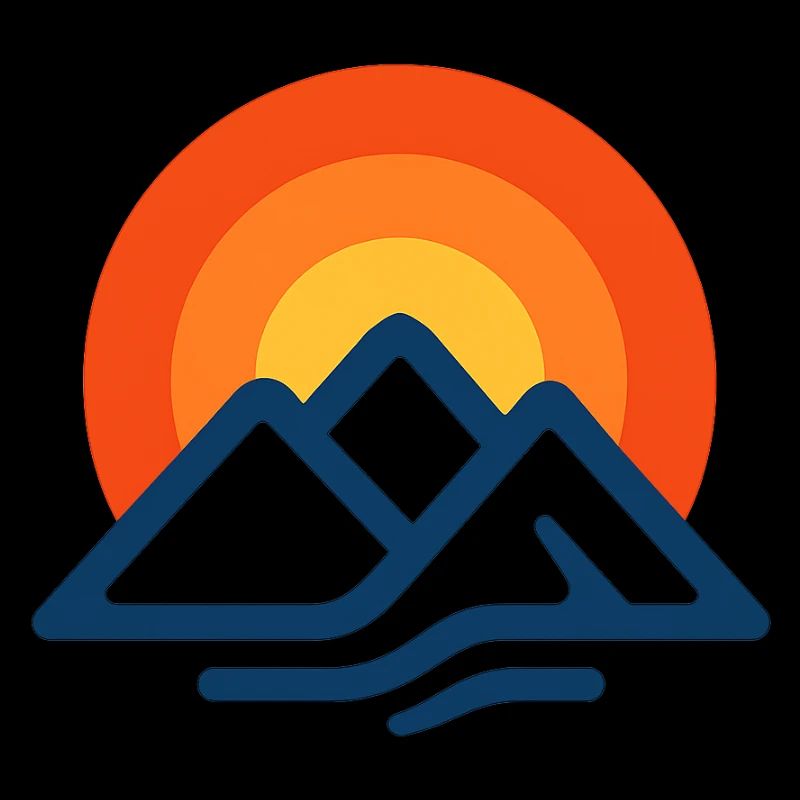 Sunset over mountains