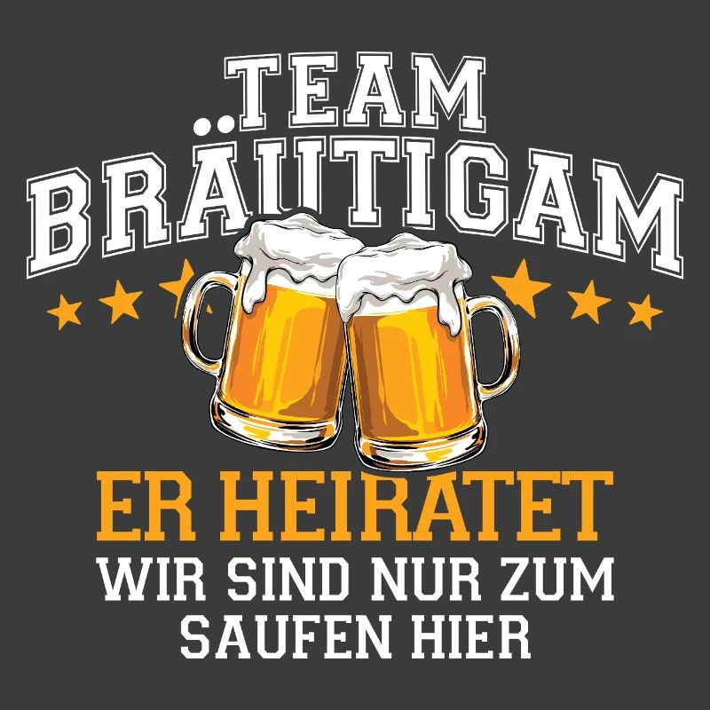 Bachelor Party Team Groom He's Getting Married - Drinking Beer