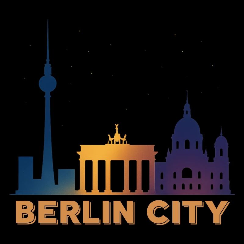 Berlin Skyline Silhouette