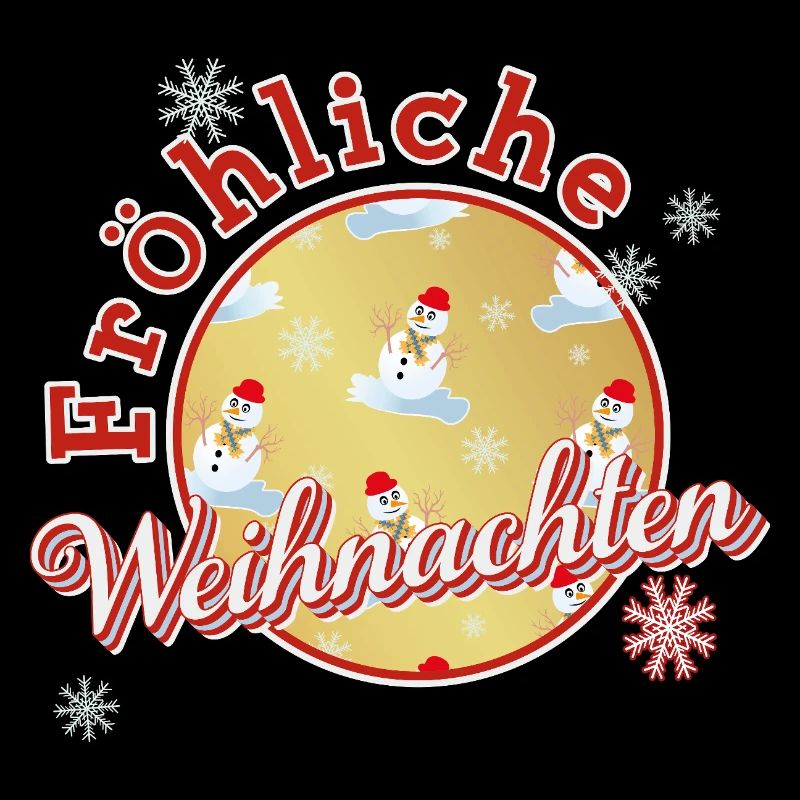 Merry Christmas with snowmen
