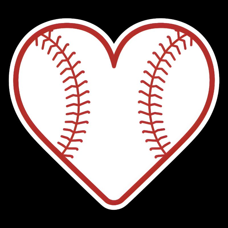 Baseball Herz Design Liebe Baseball