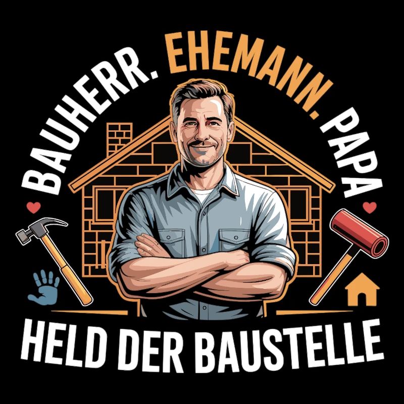 Héros du chantier – papa, mari et constructeur