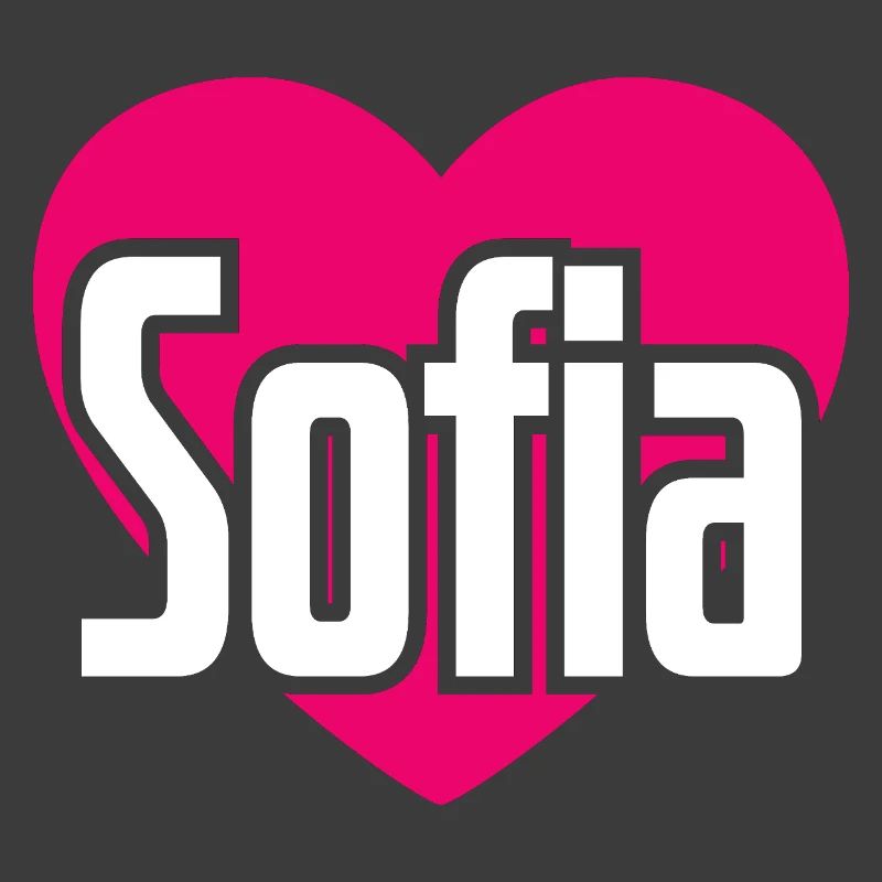 J’aime Sofia Coeur rose J’aime Sofia